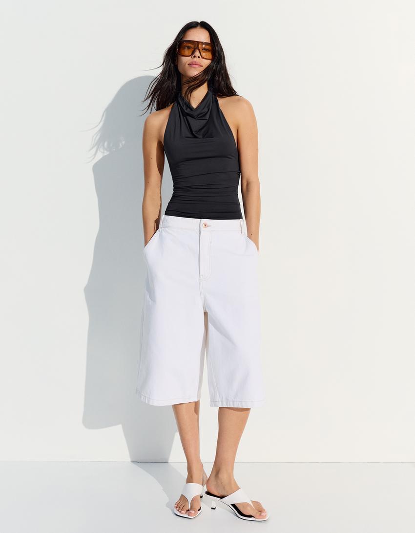 Halter body-Dark grey