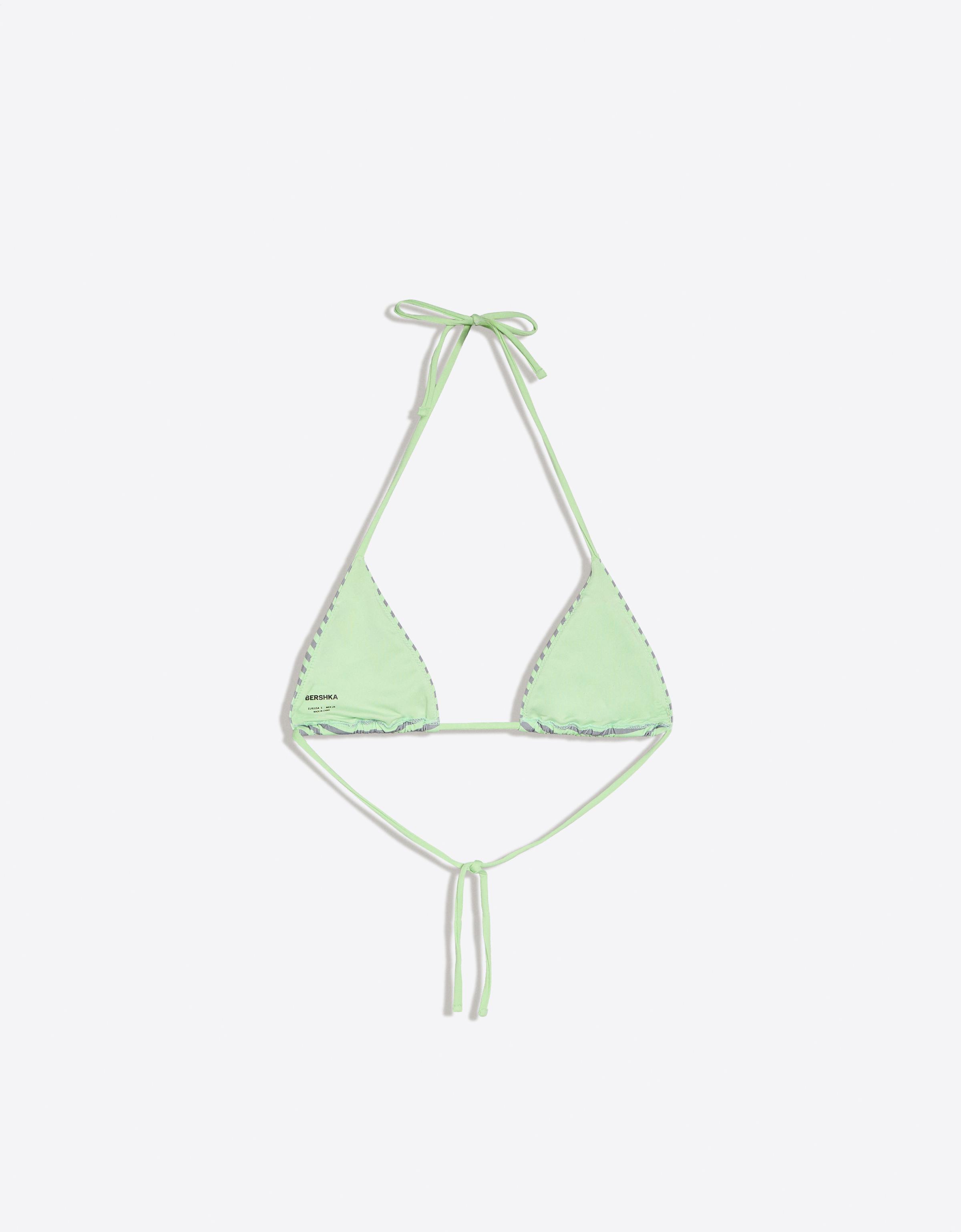 Triangle bikini top — Green