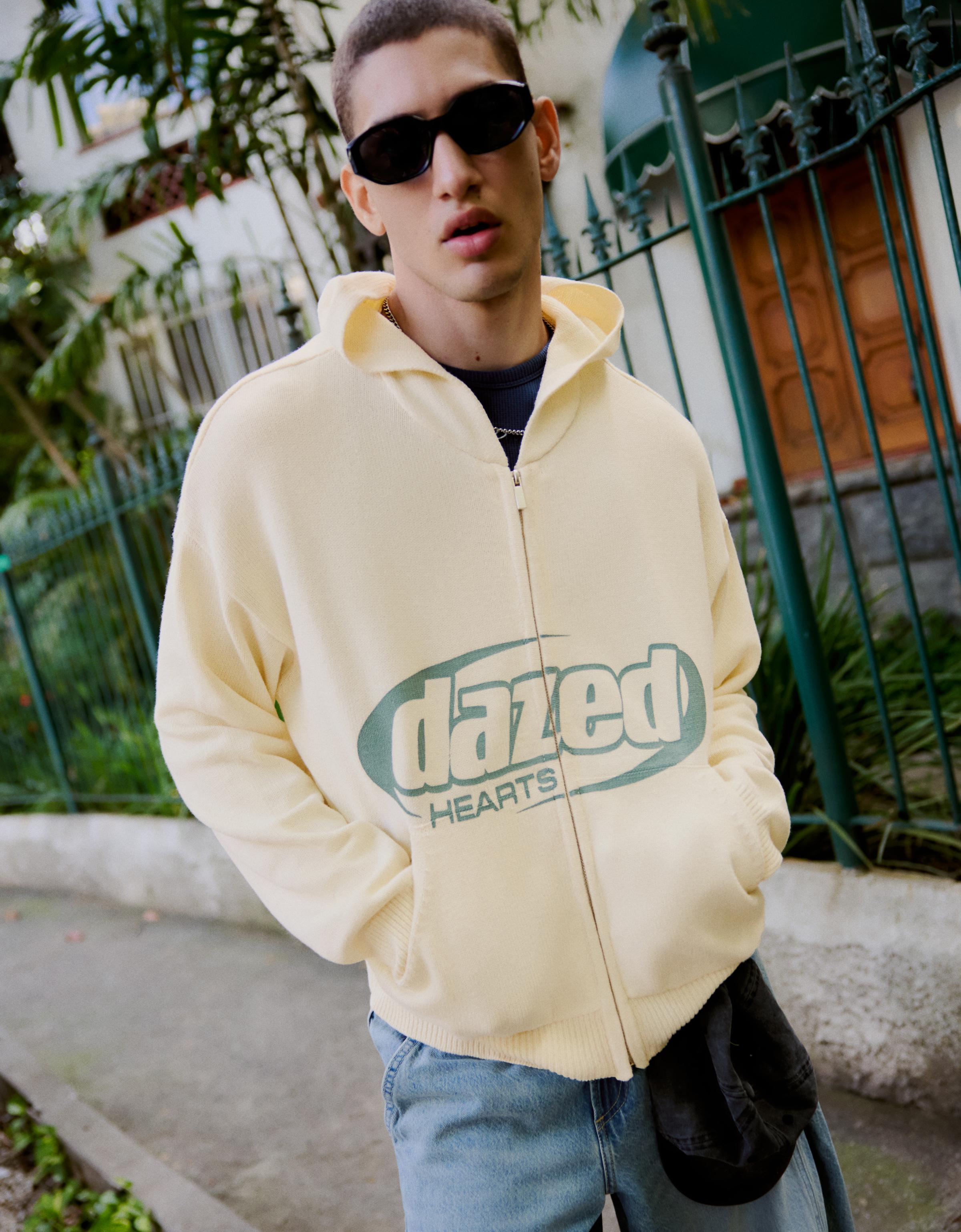 Kapüşonlu desenli ceket - Görsel 6