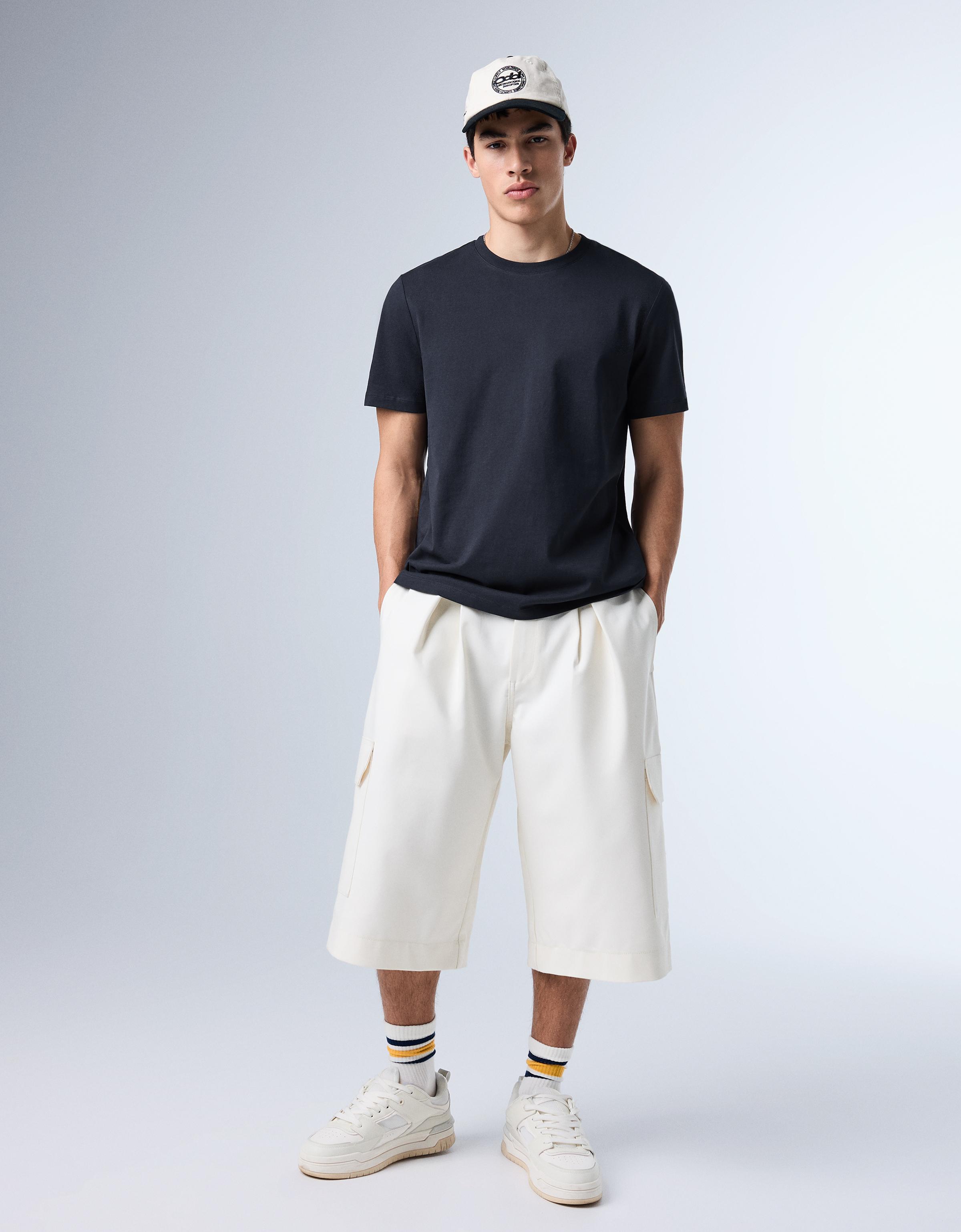 Regular fit T-shirt — Navy
