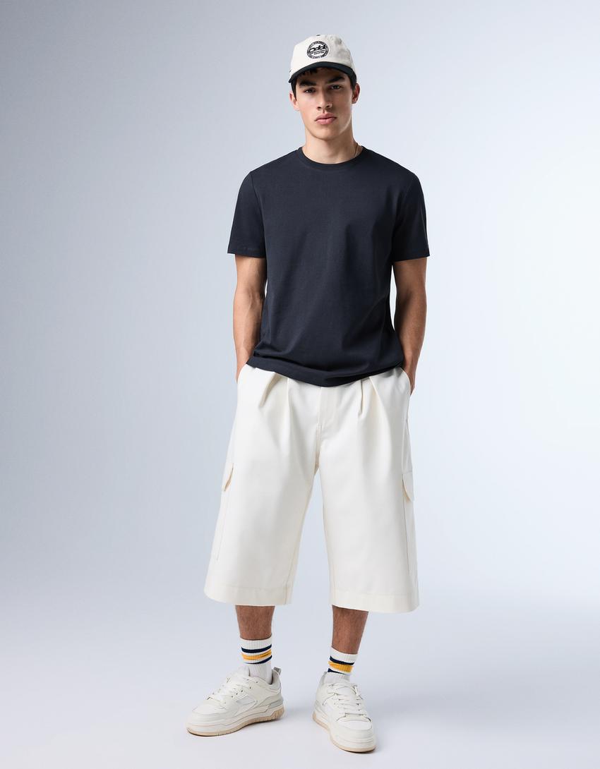 Regular fit T-shirt-Navy