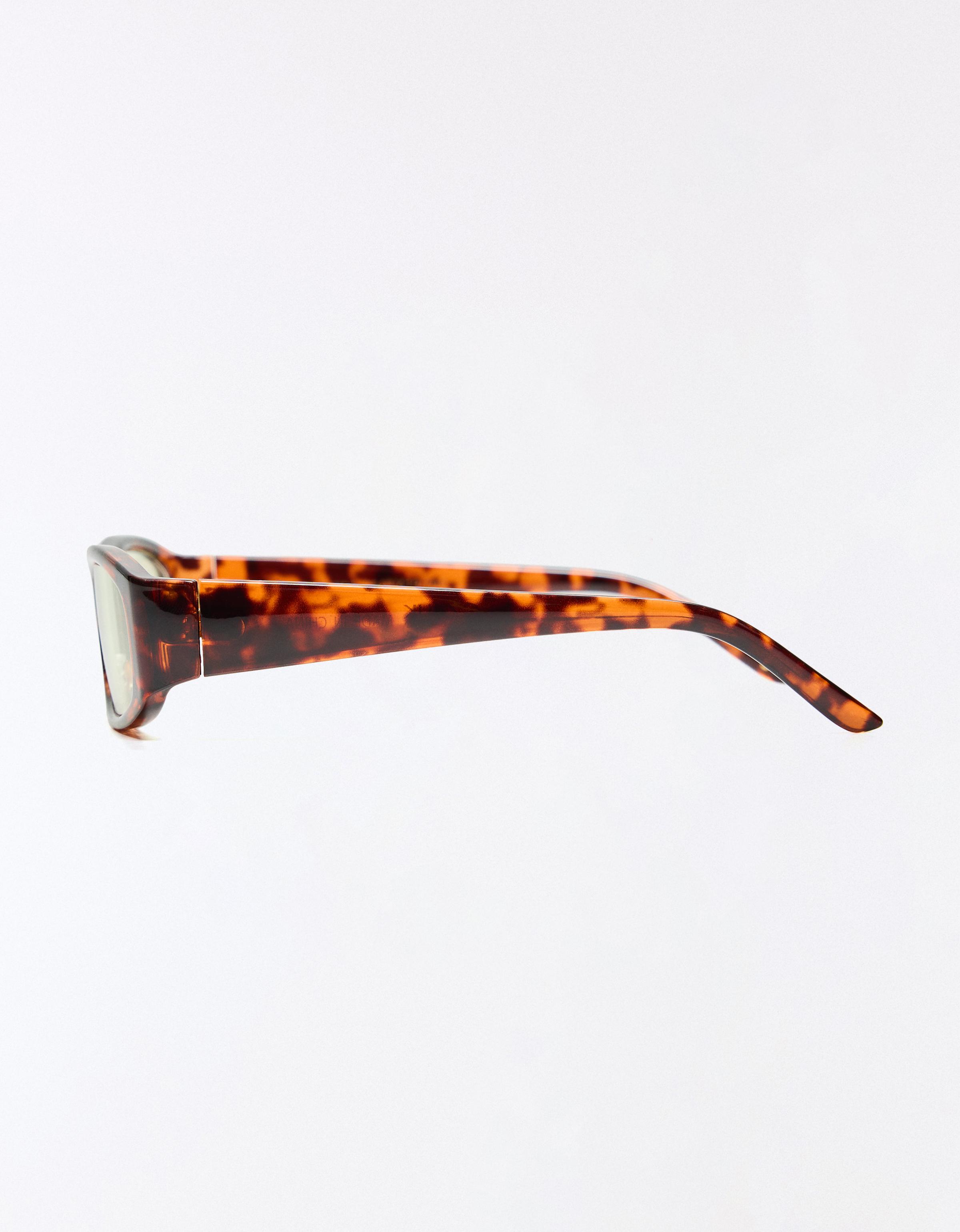 Tortoiseshell blue light blocking glasses — Brown