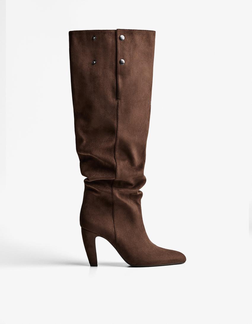 Cocey Dames sleehak lange schacht laarzen, zwart, 38 EU Cocey Dames sleehak lange schacht laarzen, zwart, 38 EU