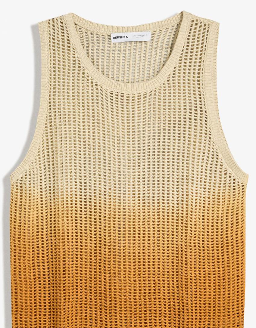 Chaleco punto-Beige-2