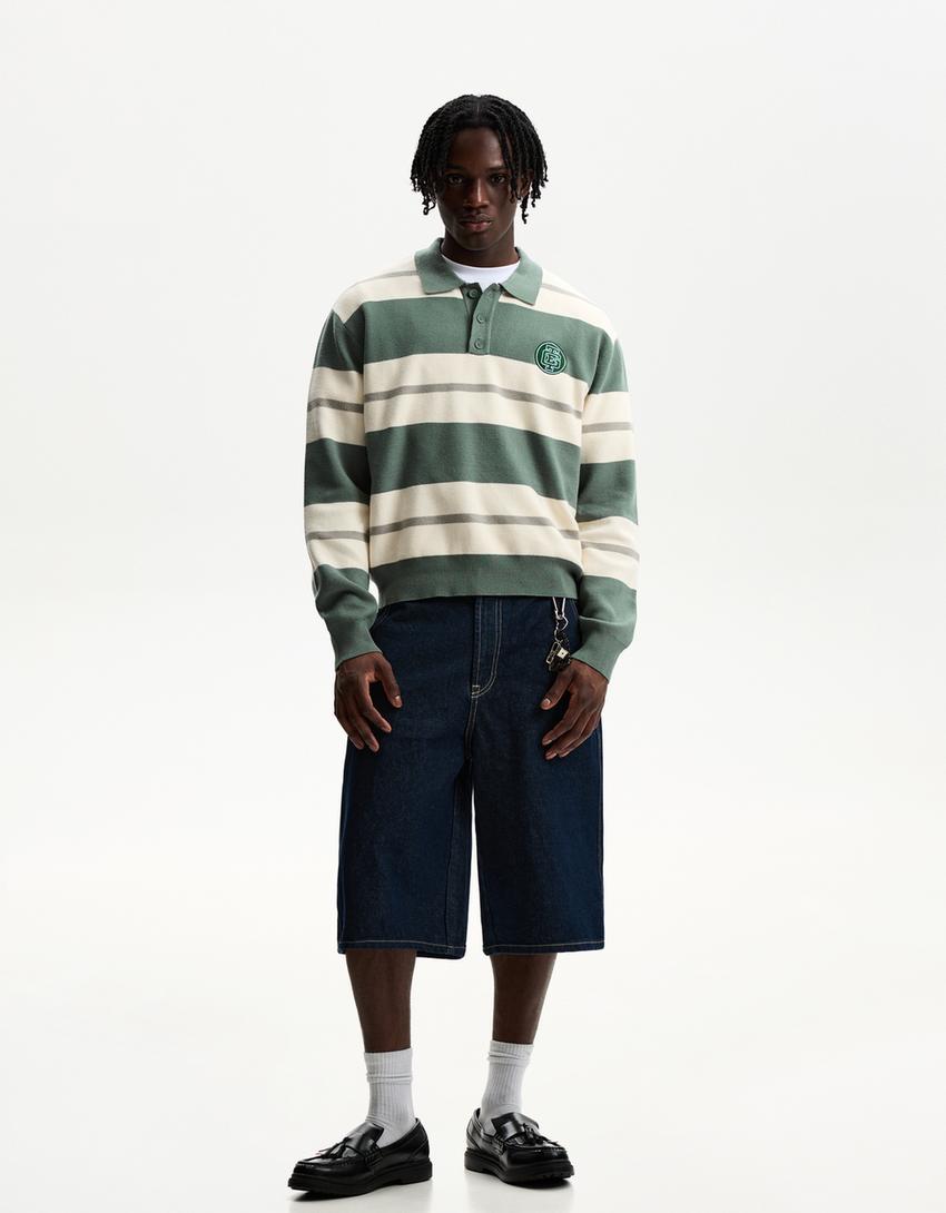 Jersey polo rayas-Verde-3