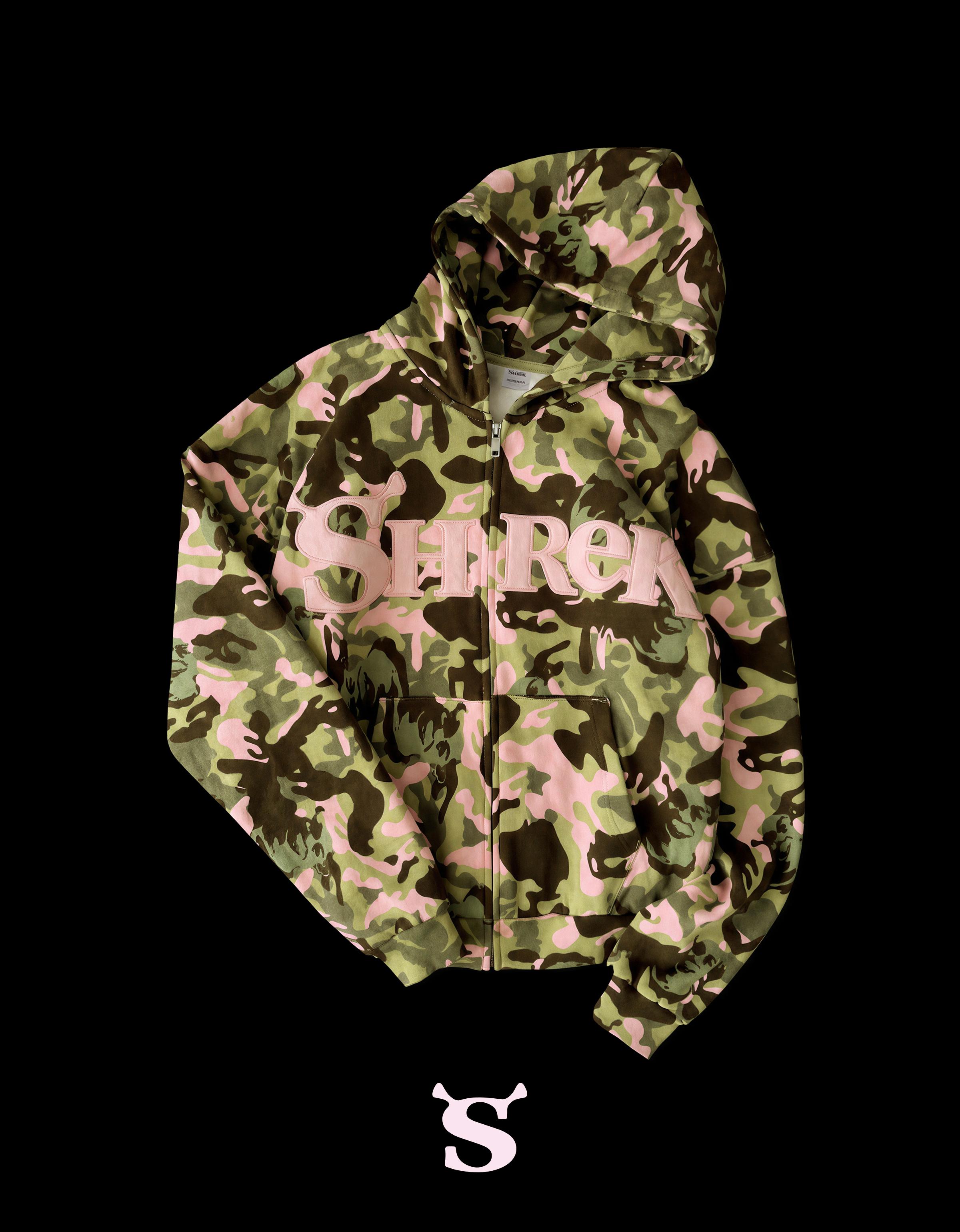 Bershka SHREK baskılı kapüşonlu ceket görsel 8