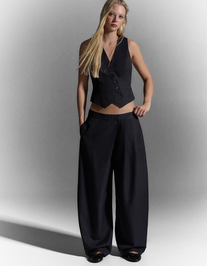 Çizgili yelek-Denizci mavisi