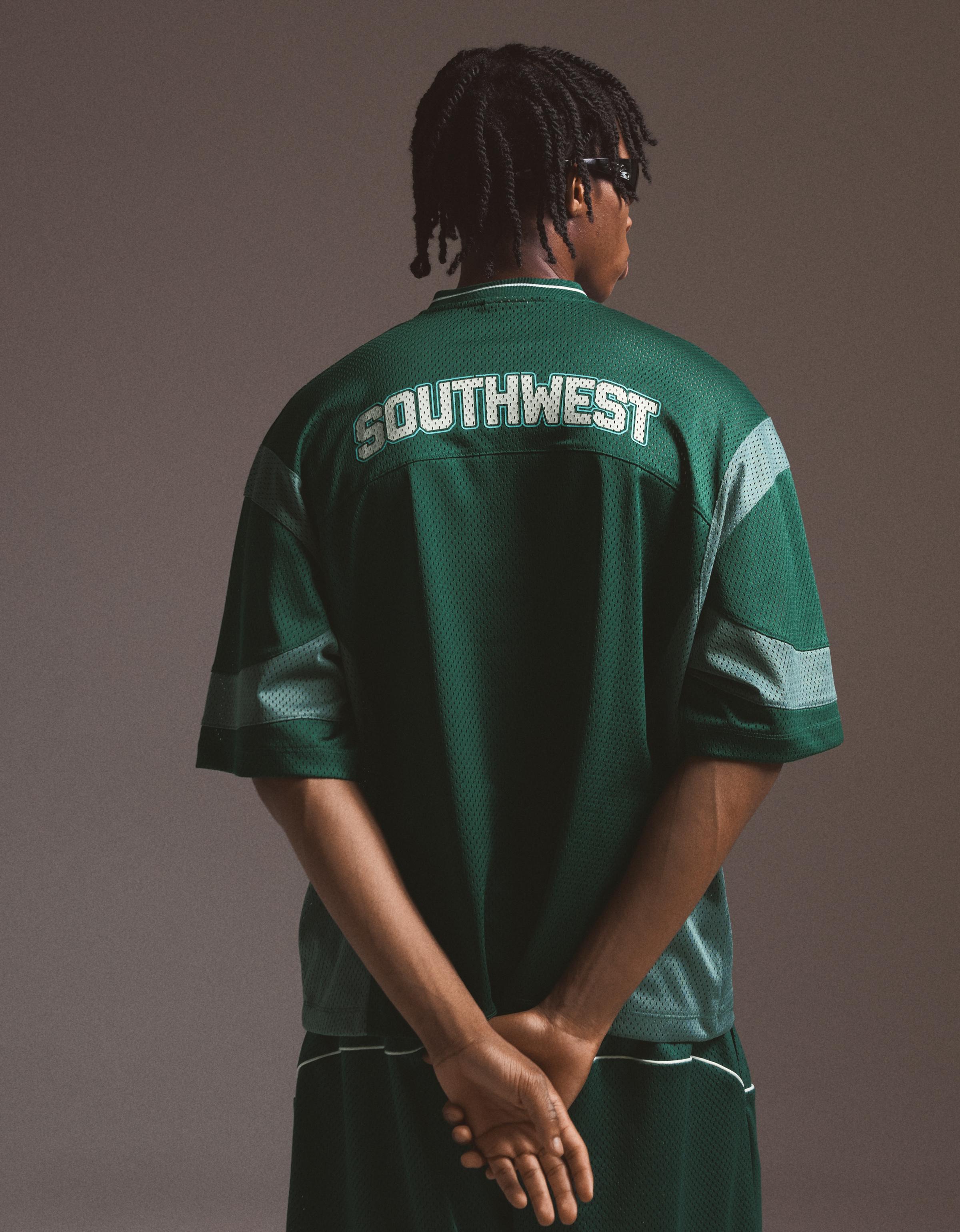 Short sleeve mesh T-shirt — Green