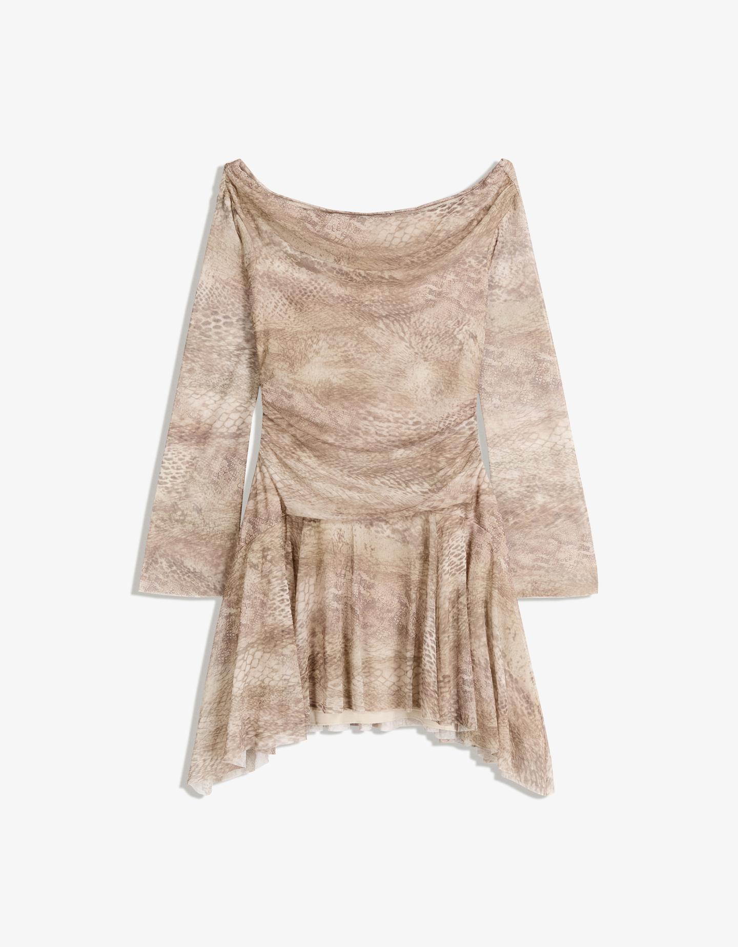 Bershka Vestido Mini Tul Mujer Xs Arena