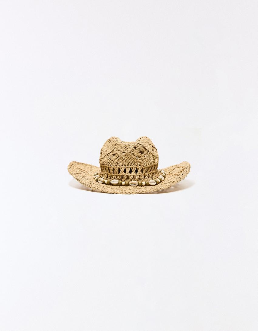 Topi koboi kerang-Kecokelatan