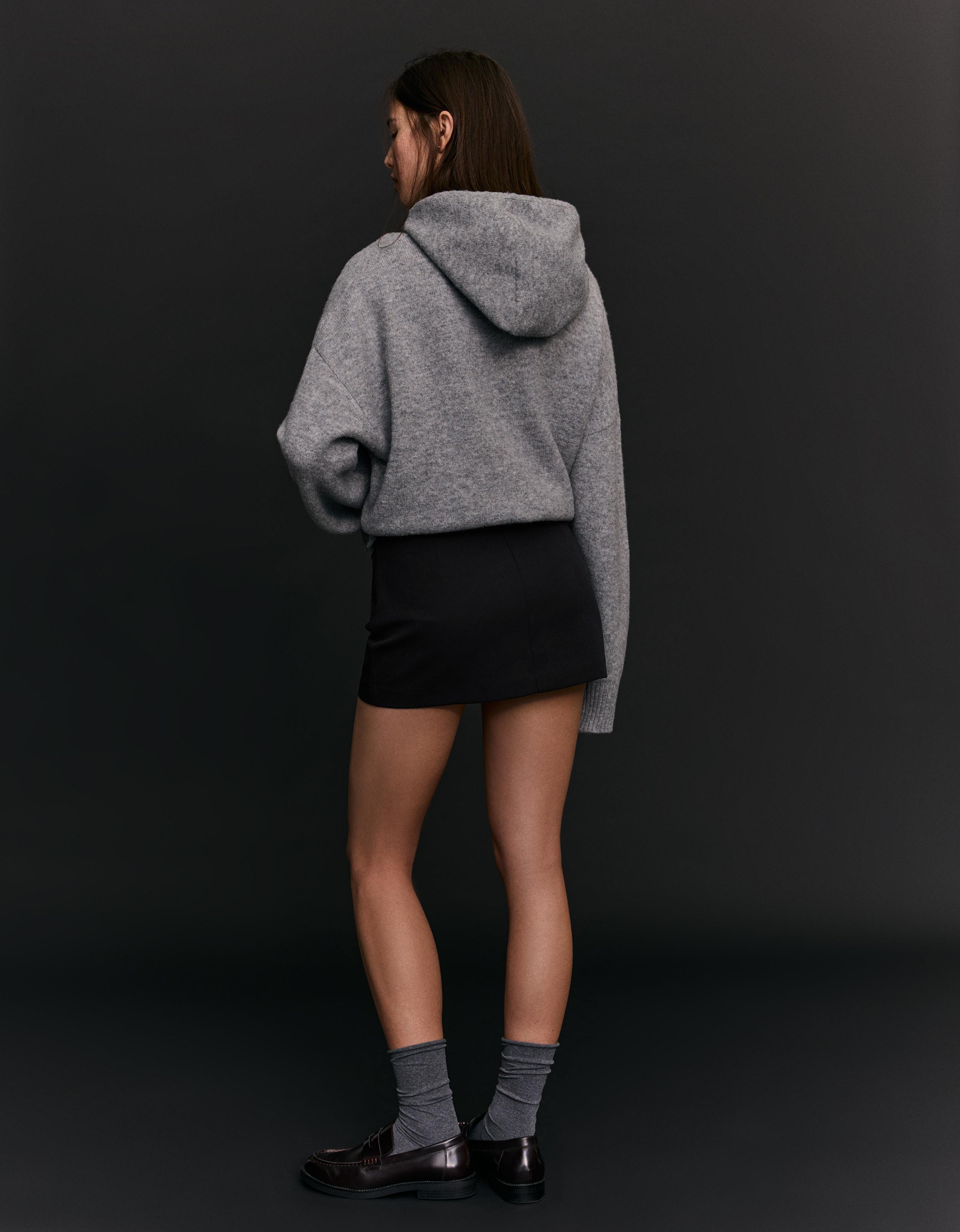 Tokalı mini şort etek - Görsel 10