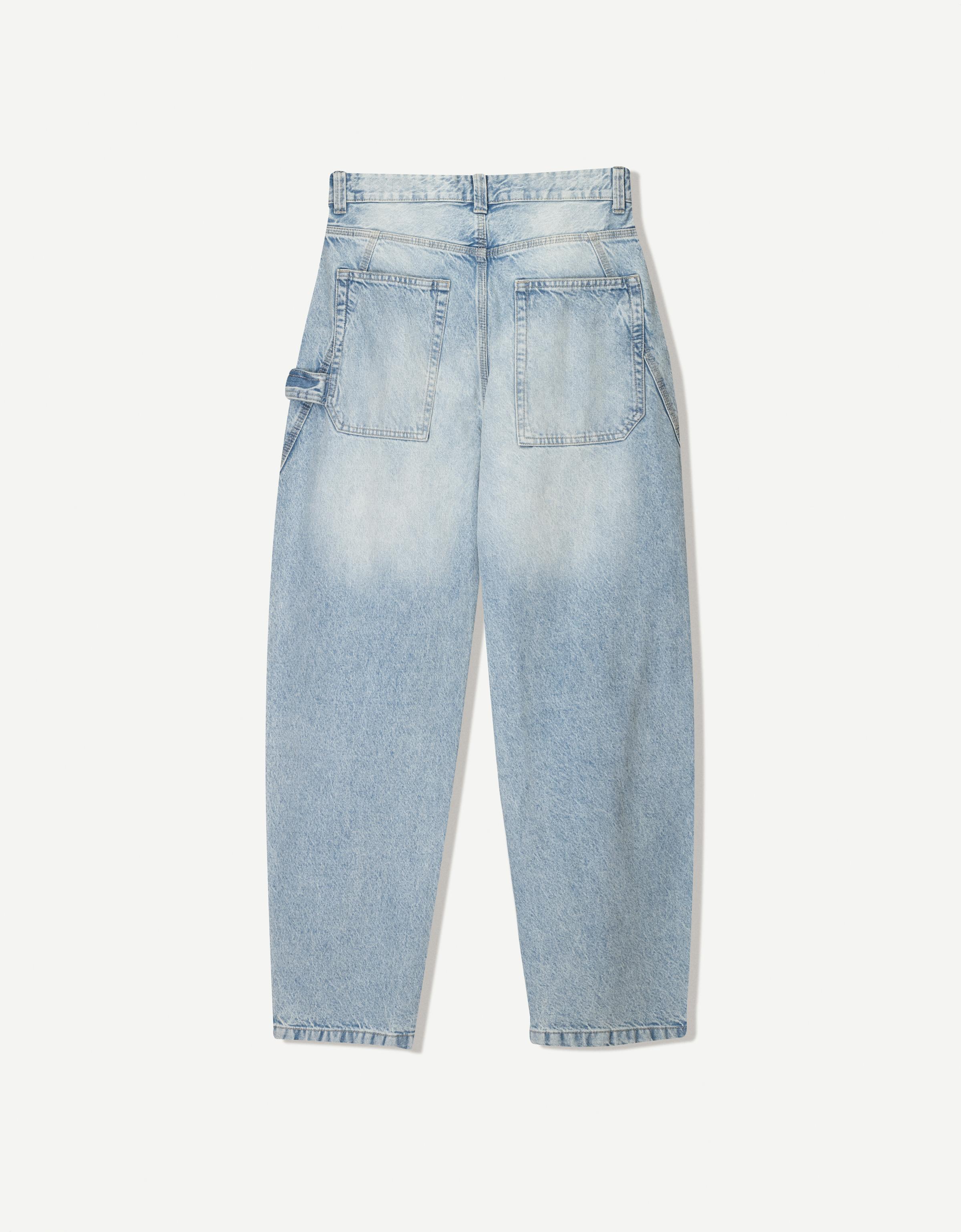 Balloon-fit baggy jeans - Jeans - Men | Bershka