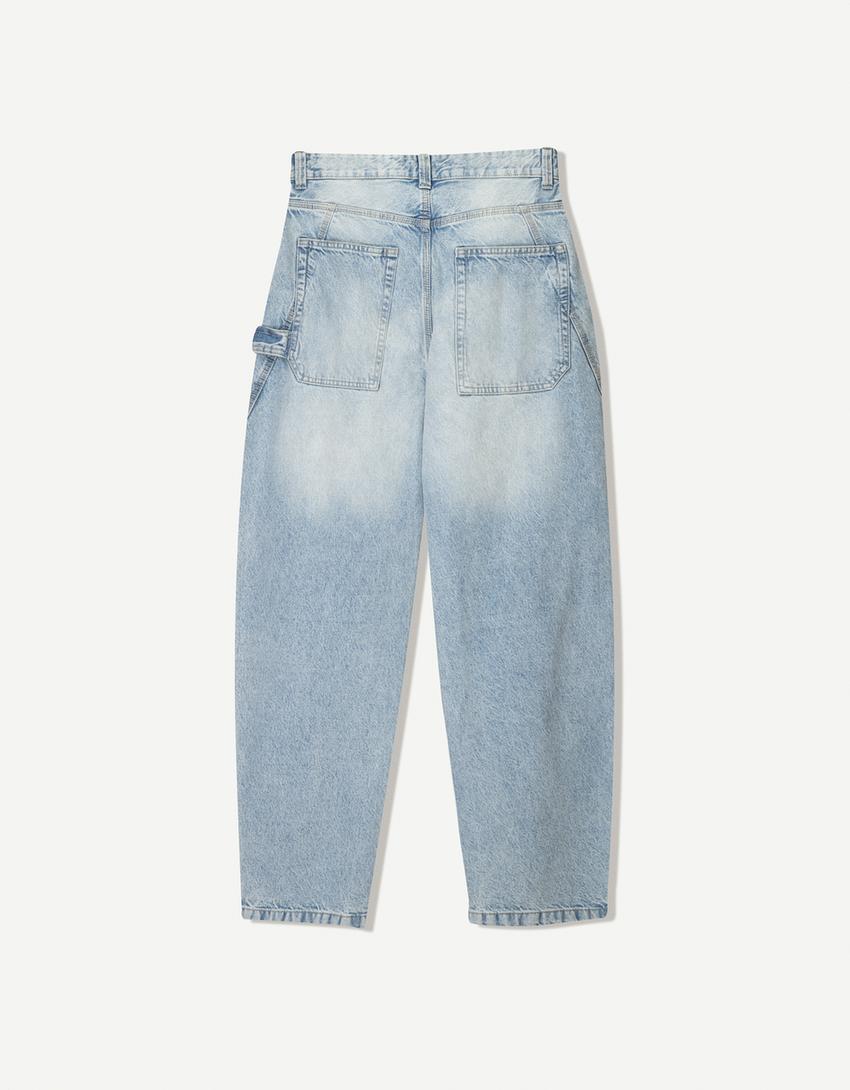 Jeans baggy balloon-Azul lavado-4