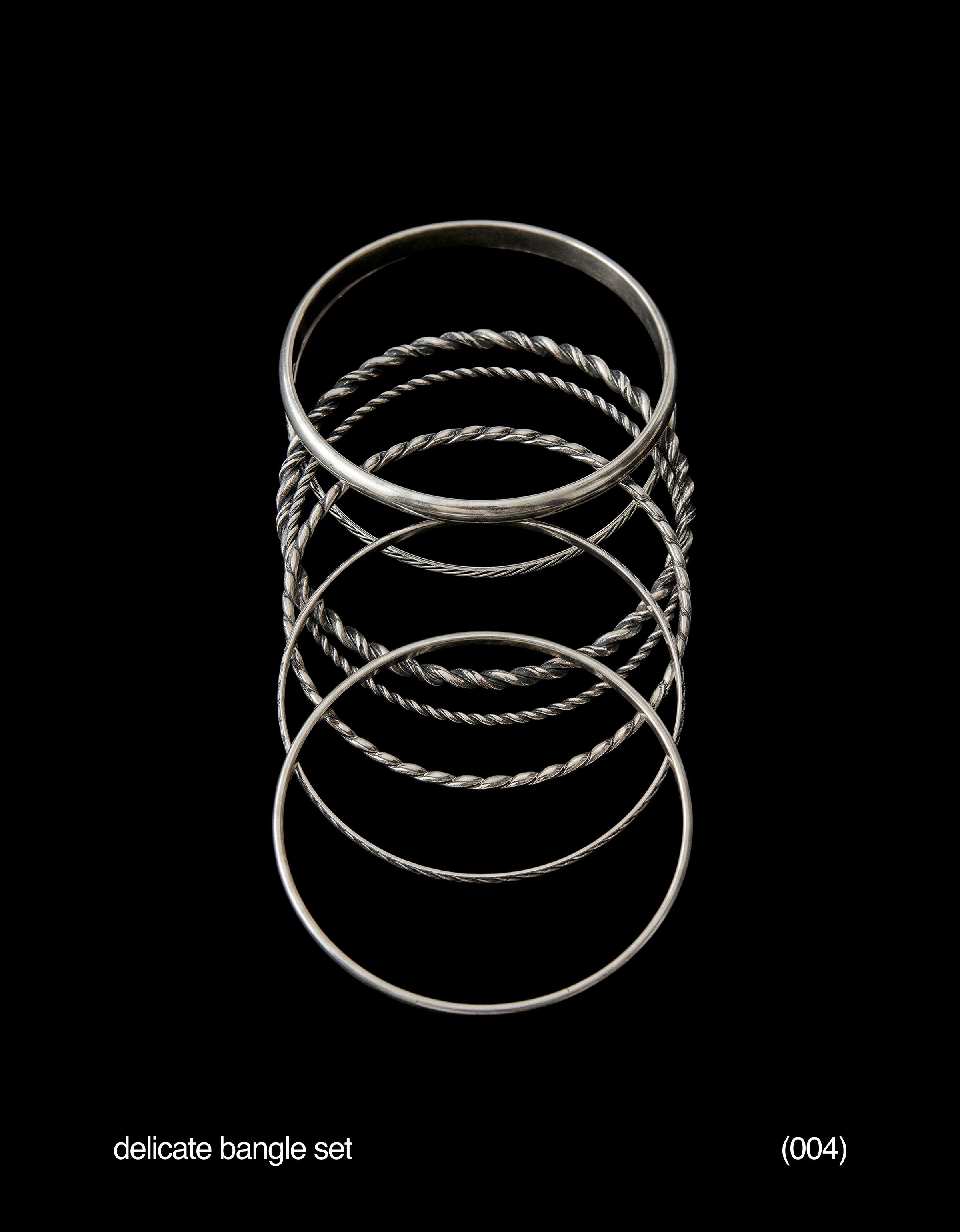 Pack of 7 fine bracelets — Silver