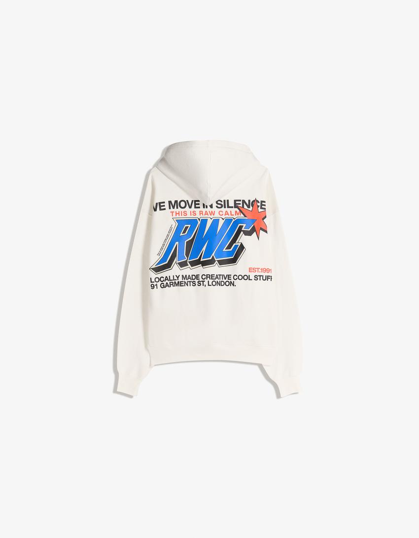Hoodie with print-Off white