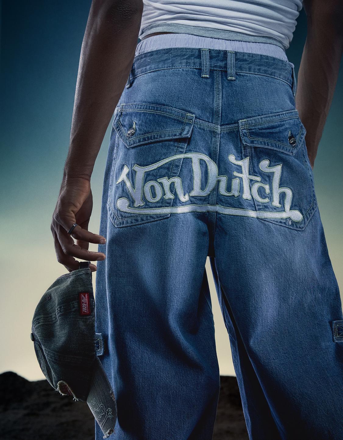 Embroidered Von Dutch jeans