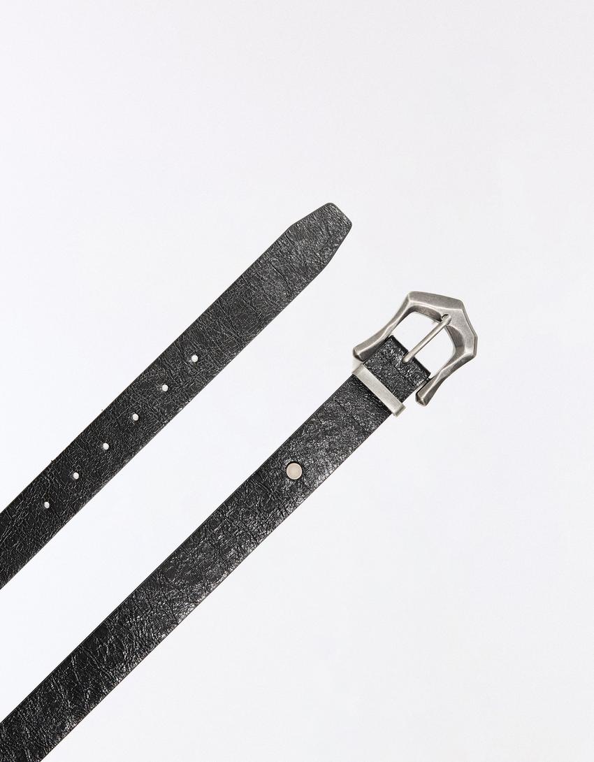 Buckle belt-Black