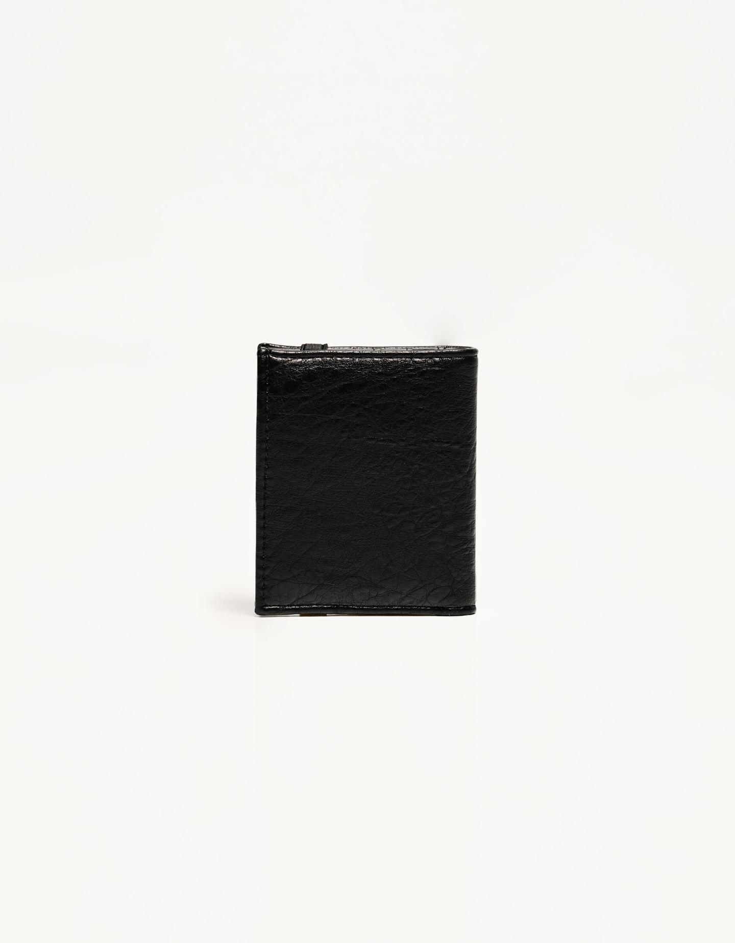 Bershka Wallet With Elastic Closure Men Black