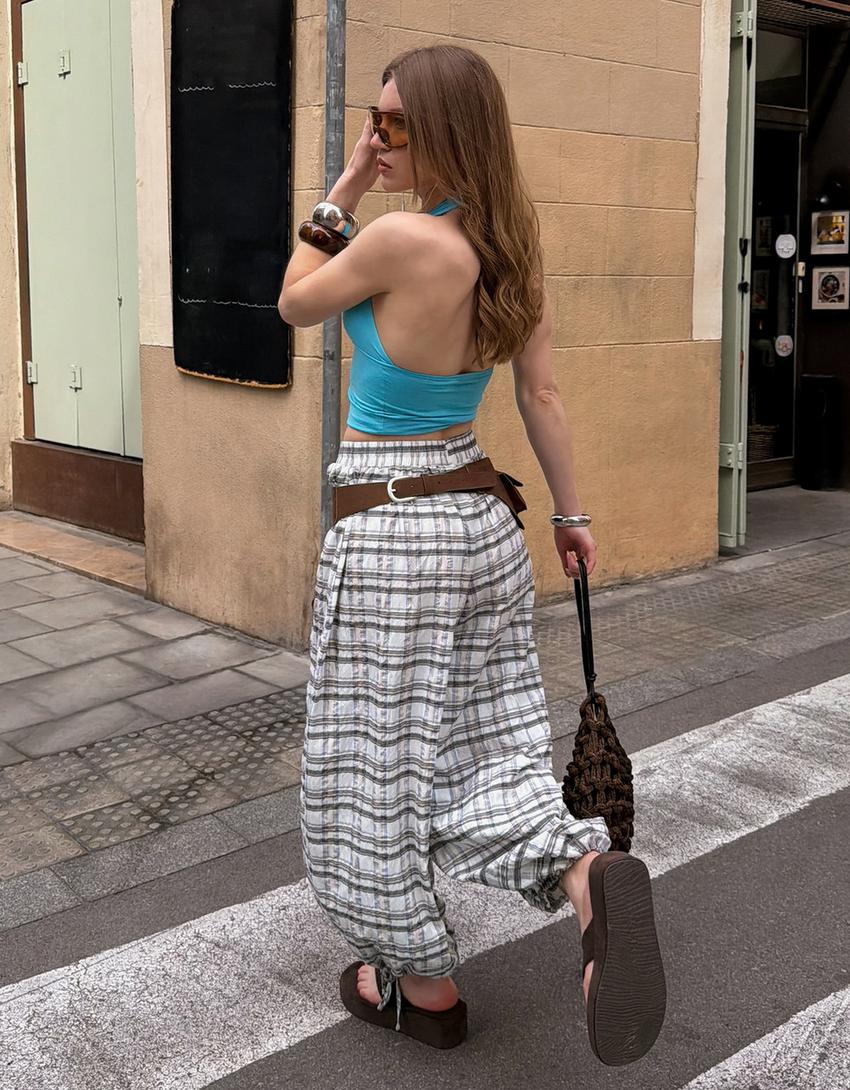 Ceinture poches-Marron