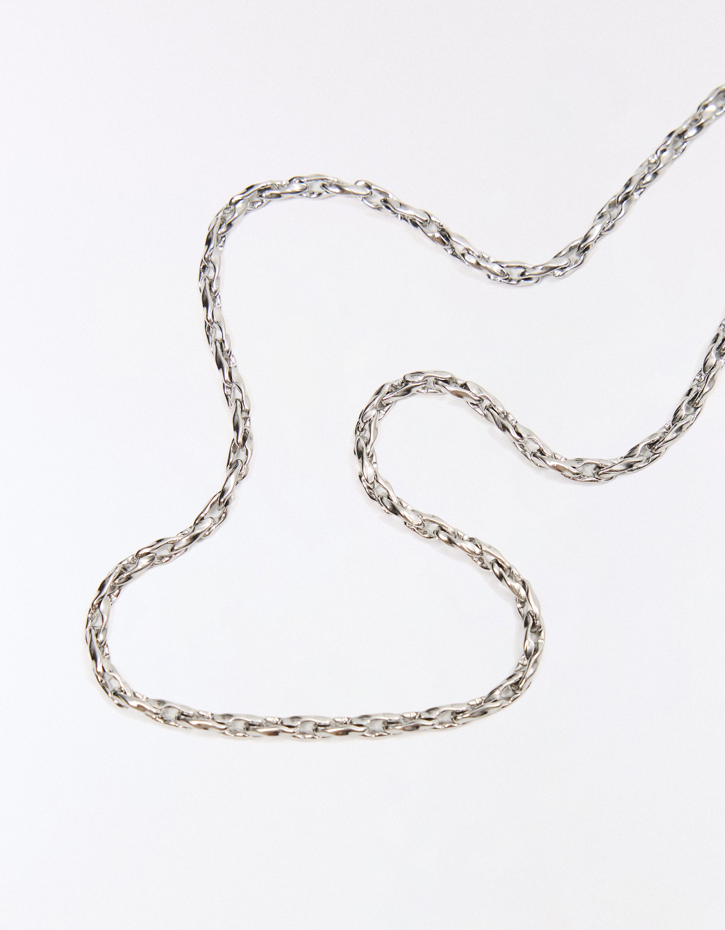 Fine steel link chain — Silver