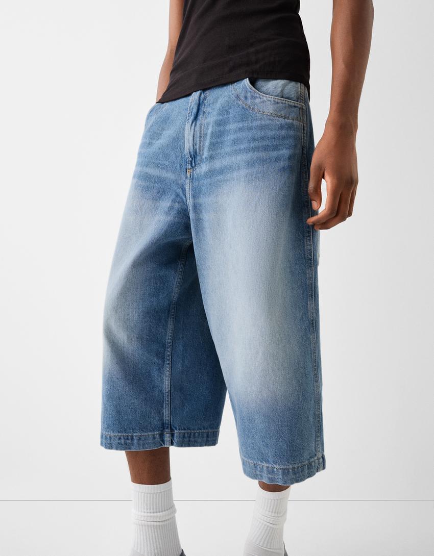 شورت برمودا دنيم-أزرق فاتح-3