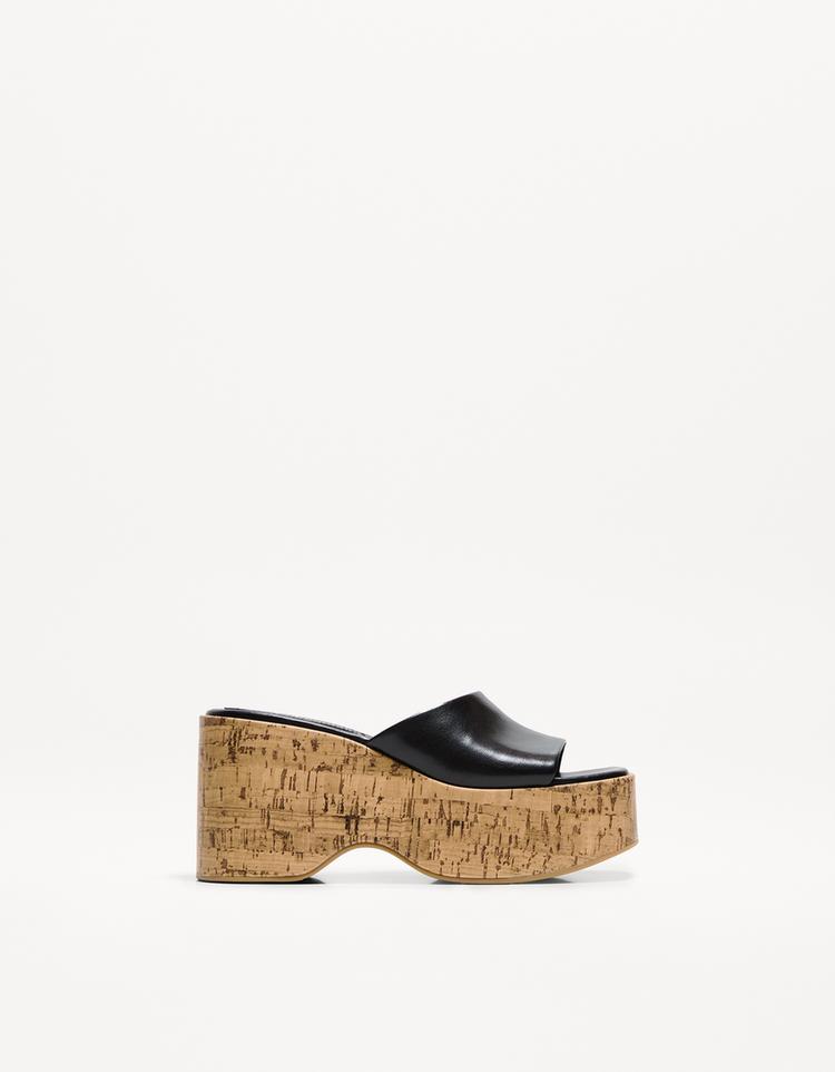 Sandalia plataforma mule