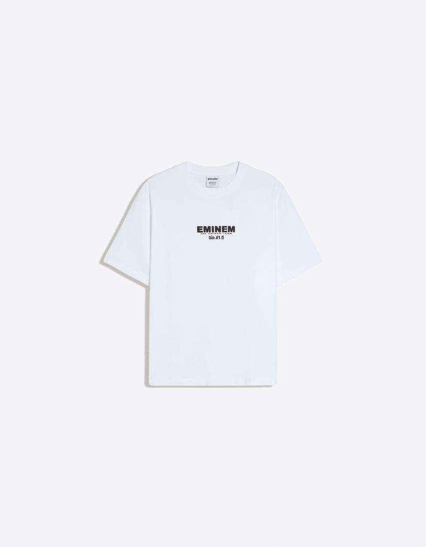 Camiseta relaxed print EMINEM-Blanco