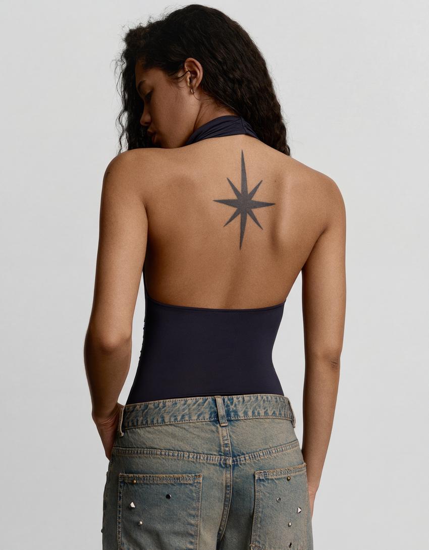 Body halter-Gris oscuro