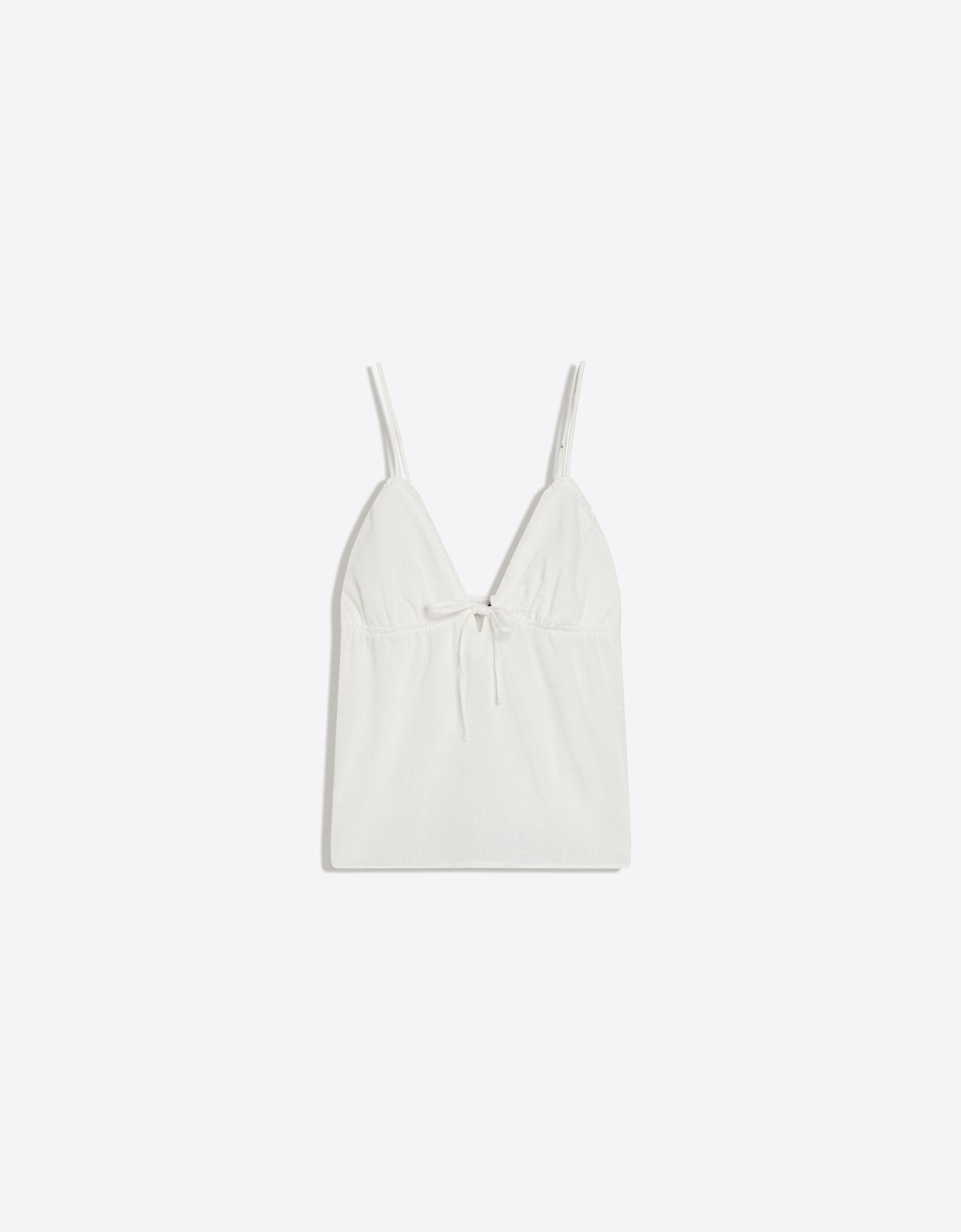 Strappy top with bow