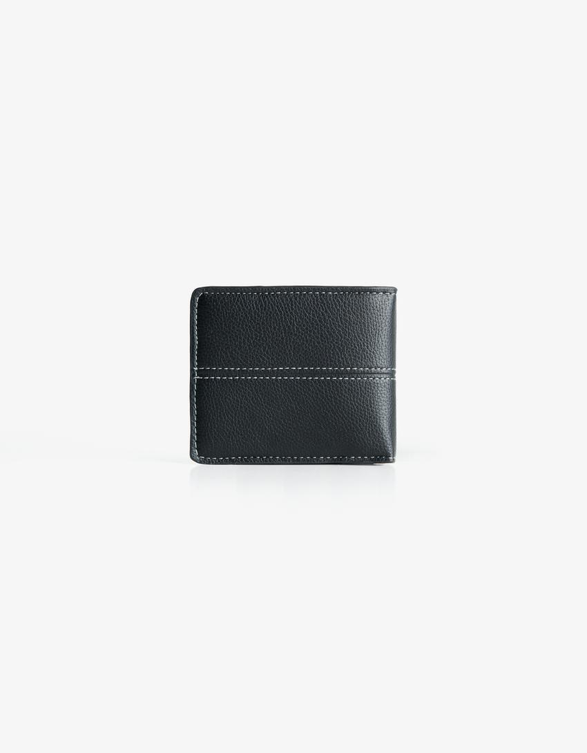 Cartera efecto piel-Negro-2