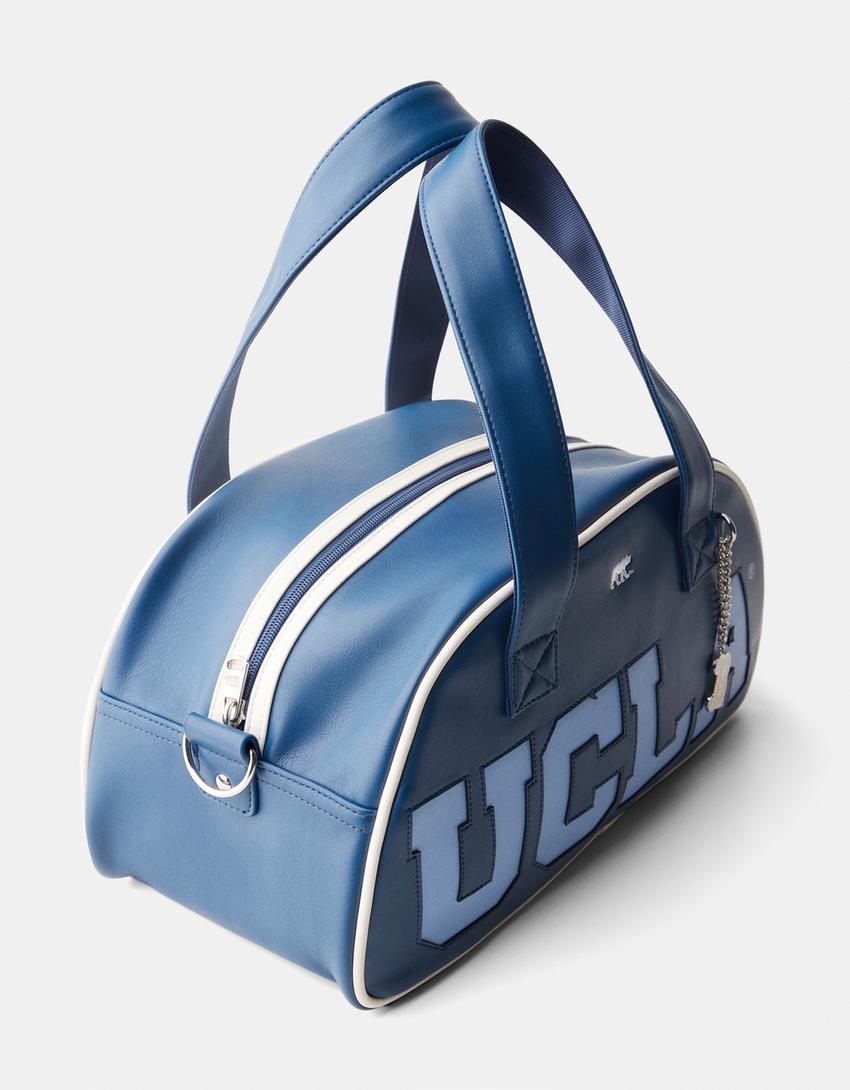 Large UCLA shoulder bowling bag-Dark blue-2