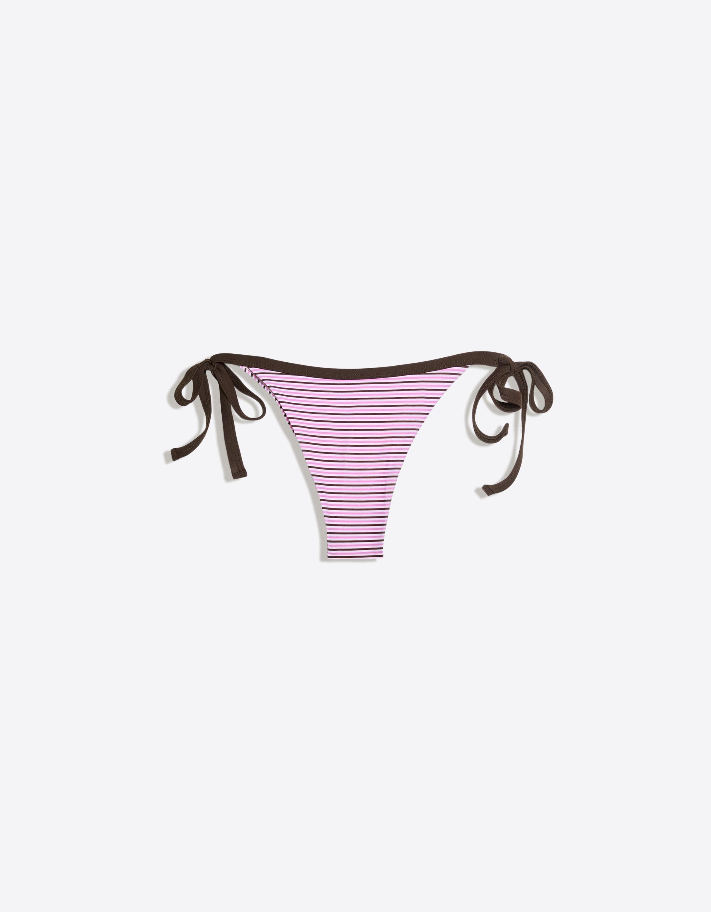 Contrast Brazilian bikini briefs — Pink