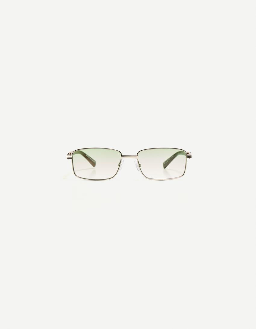 Lunettes de soleil métalliques-Vert