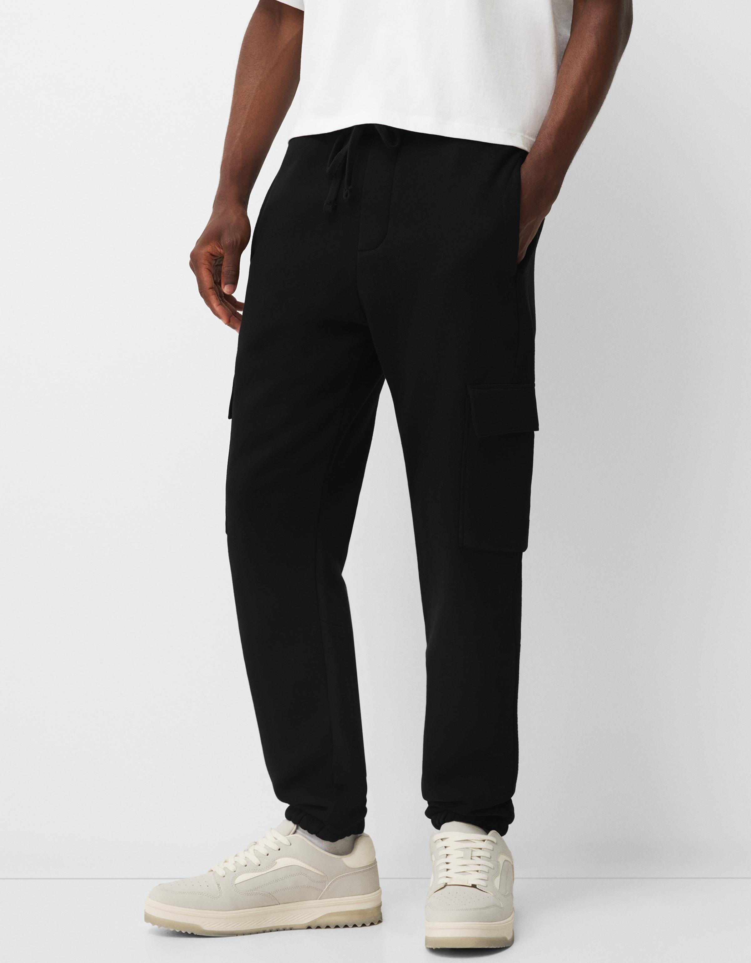 Bershka Cargo-Jogginghose Herren Xl Schwarz