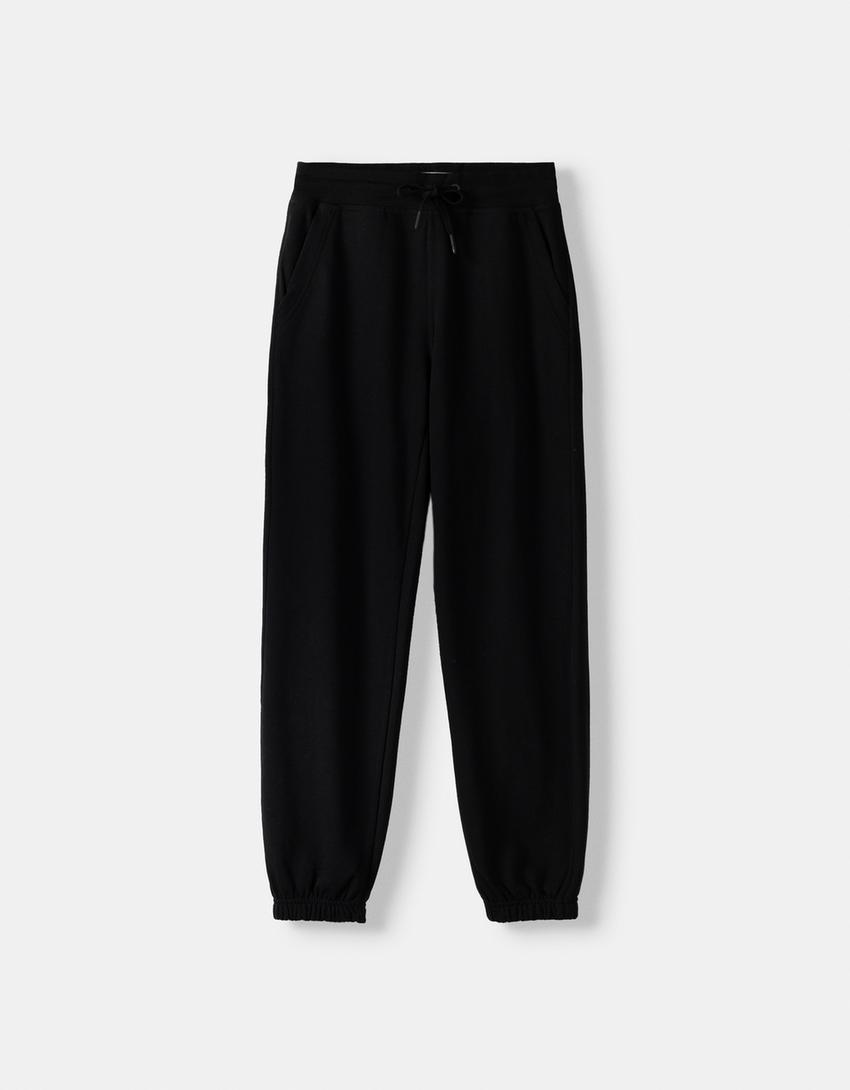 بنطلون رياضي بلش-أسود-5