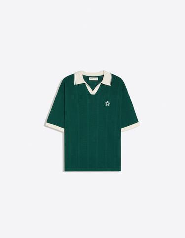 Short sleeve print polo shirt — Green 5