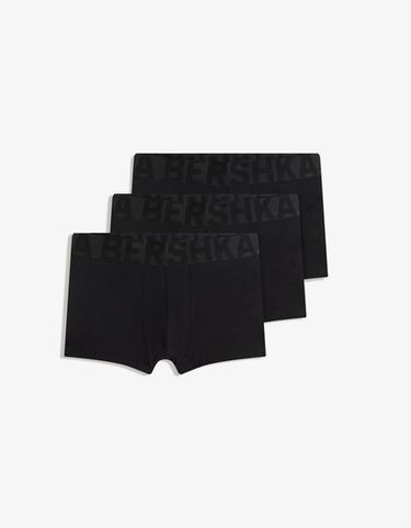 Pack of 3 wide waistband boxers — Black 3
