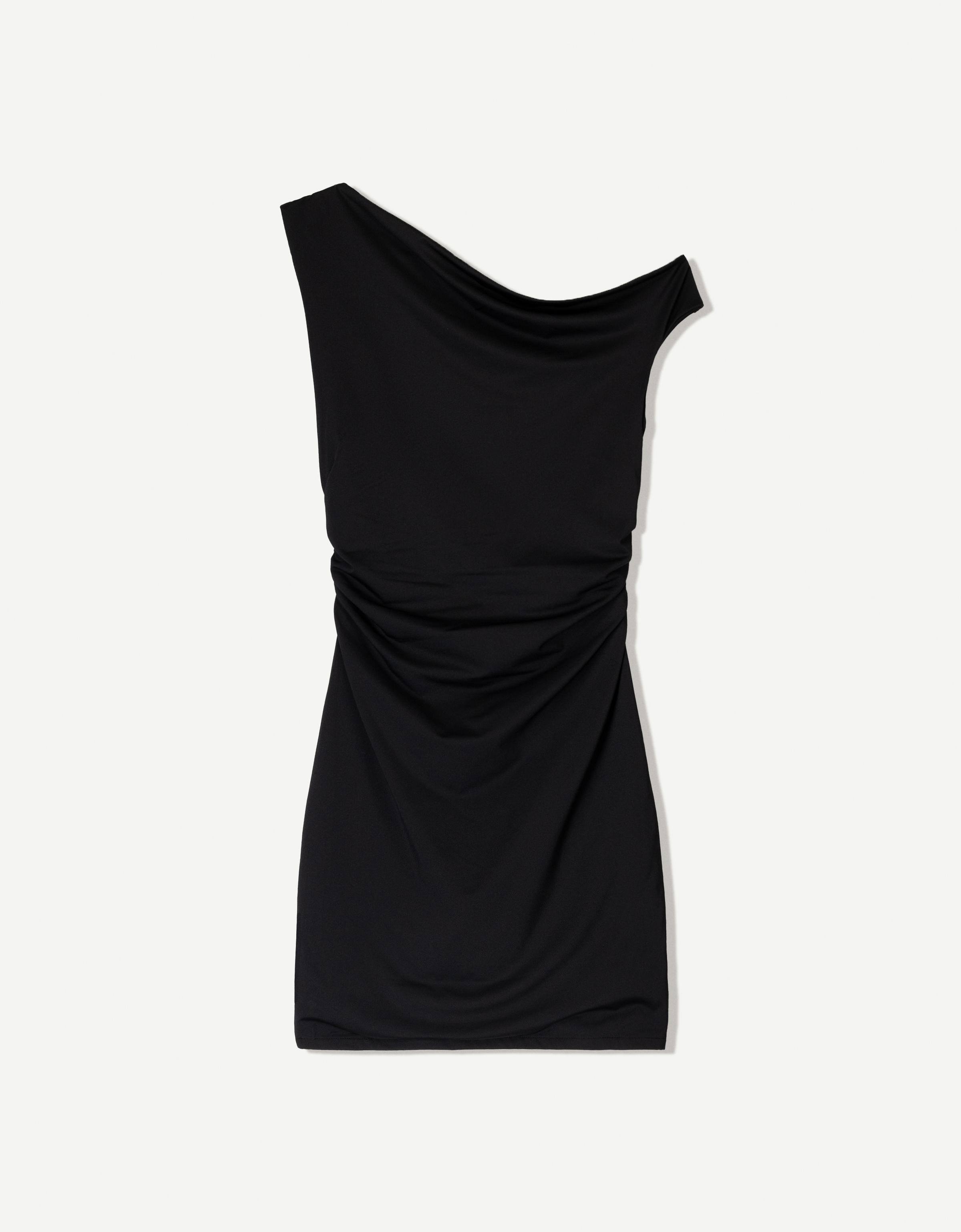 Gathered mini dress - Dresses and jumpsuits - Women | Bershka