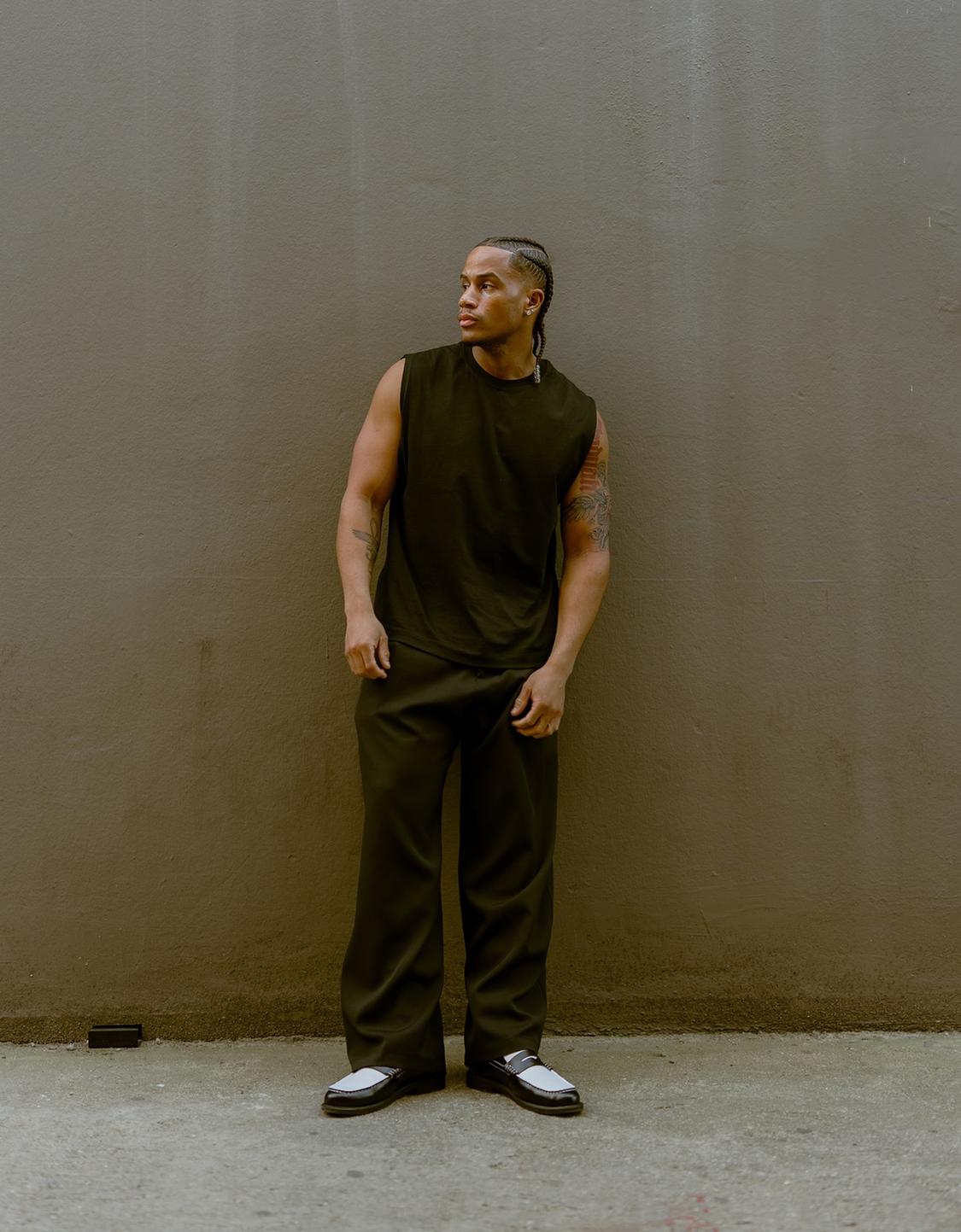 Super baggy tailored fit trousers