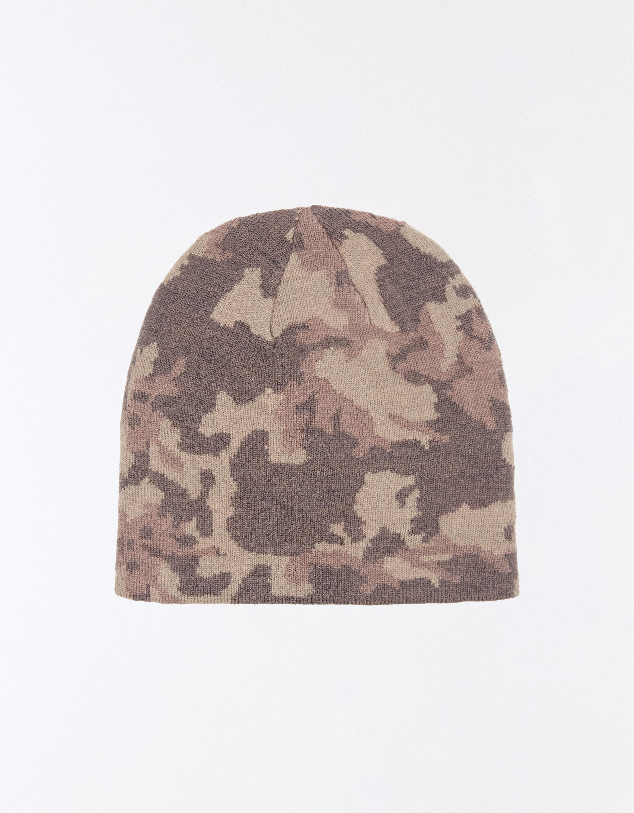 Printed beanie — Khaki