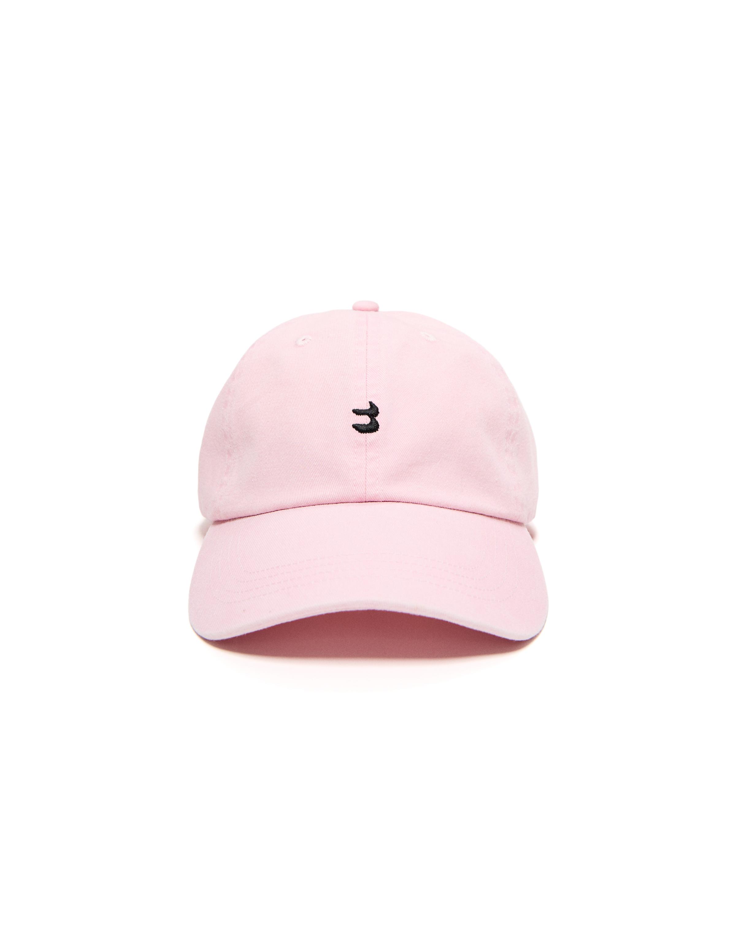 Embroidered cap — Pink