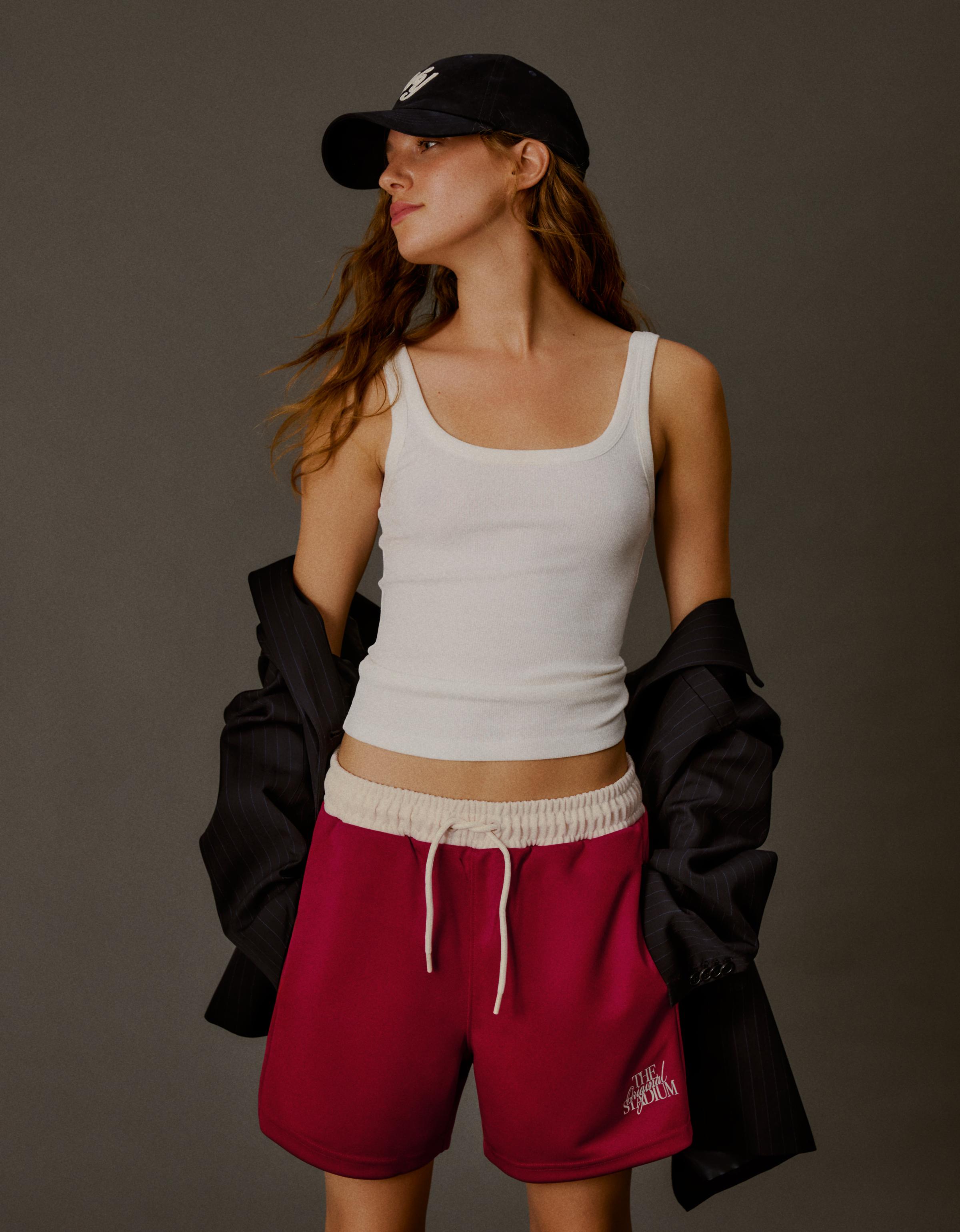 Short patch Bermuda shorts