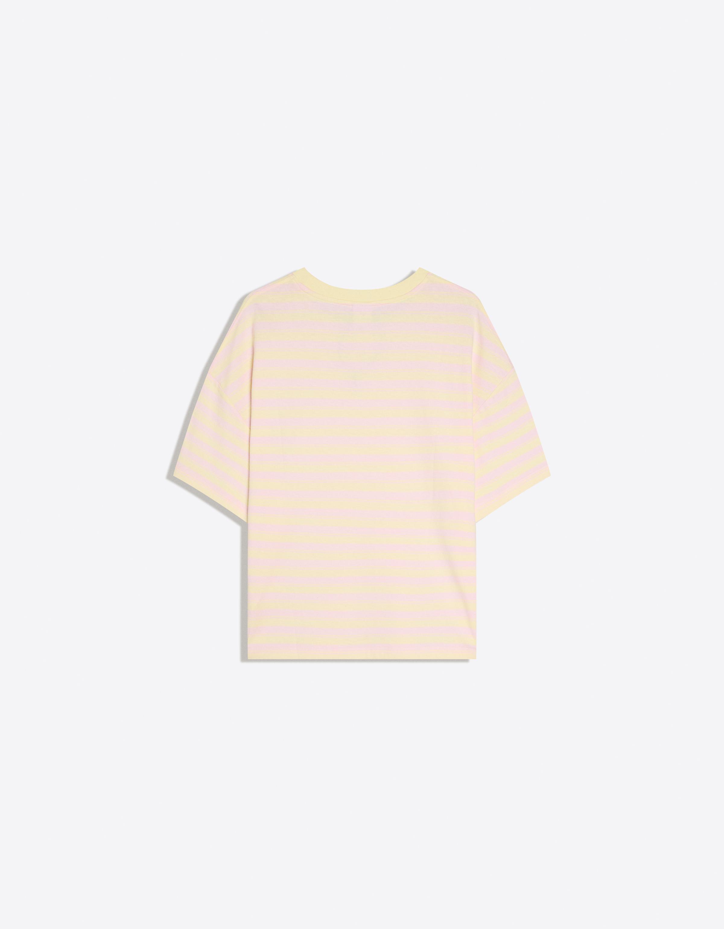 Bershka Boxy fit çizgili tişört