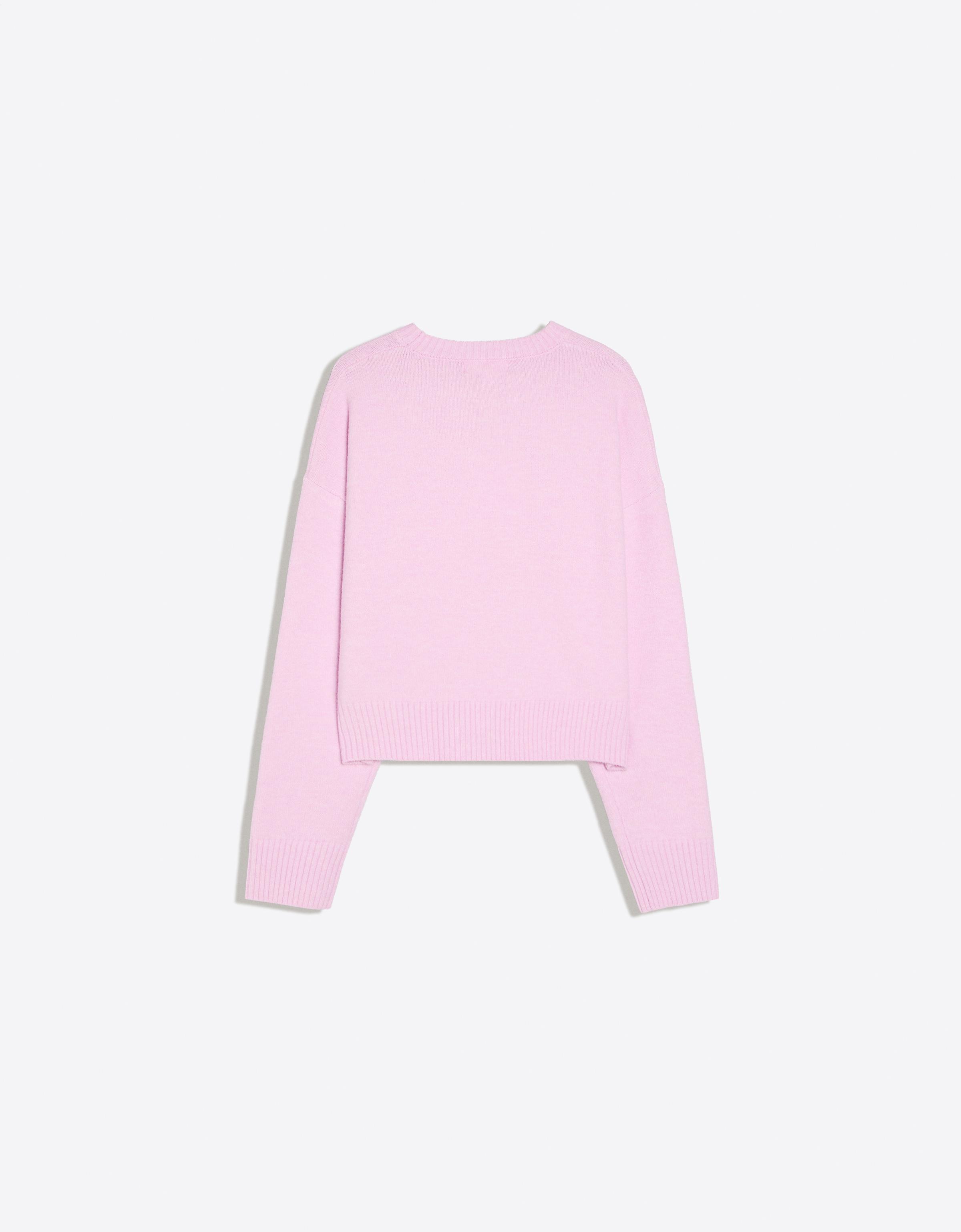 Round neck jumper — Pink
