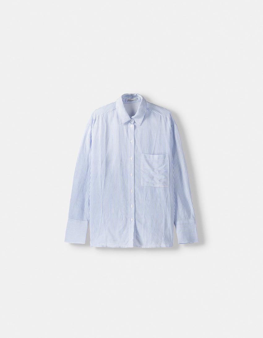 Shirt and trousers set-Light blue-5
