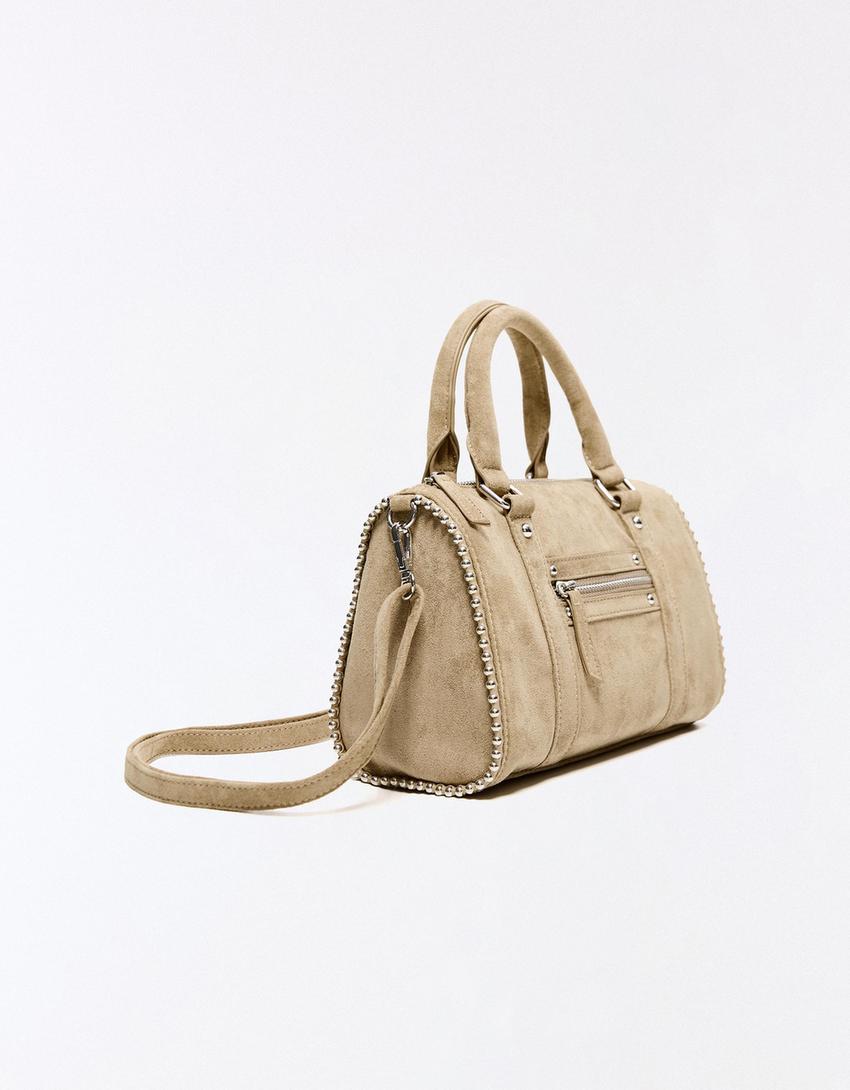 Sac bowling suédine-Camel