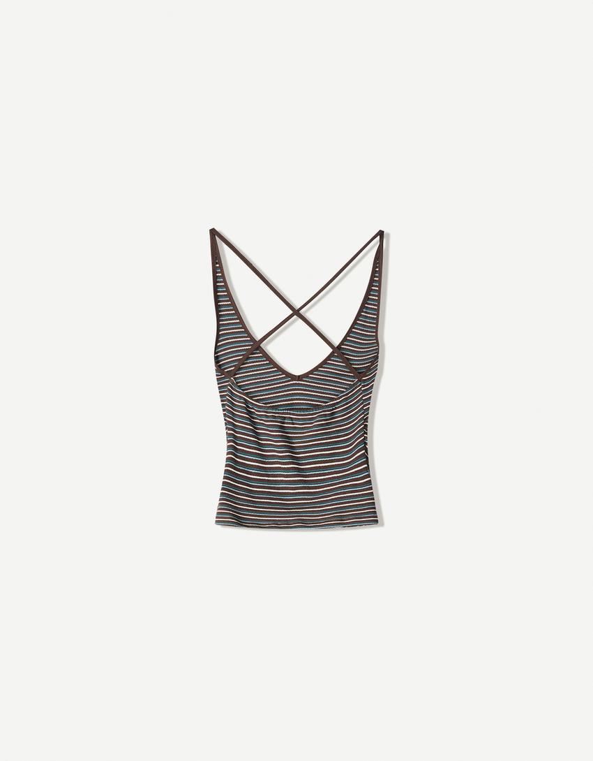 Rustik tanktop-Brun-4