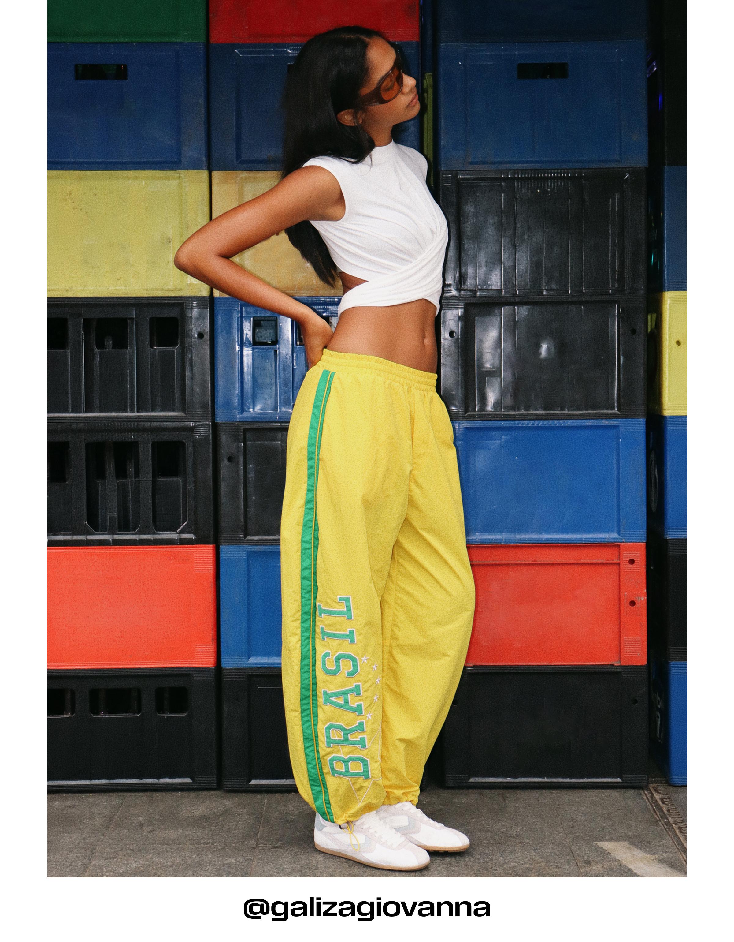 France FIFA WORLD CUP™ technical parachute trousers — Yellow