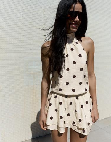 mini dress bershka Satin mini dress