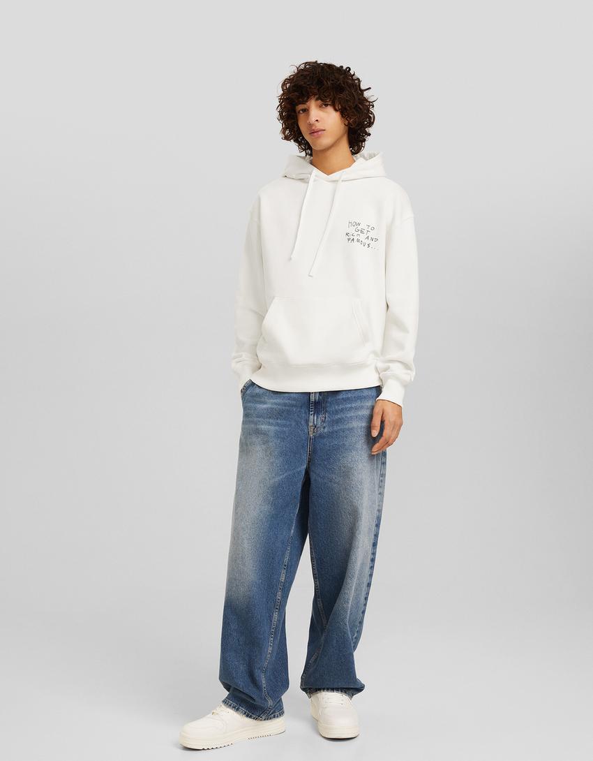 Sudadera capucha oversize print-Blanco-3